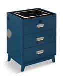 Razor Nightstand With Electronic Features - Blue thumbnail 1