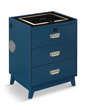 Razor Nightstand With Electronic Features - Blue