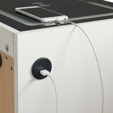 Razor Nightstand With Electronic Features - White thumbnail 7