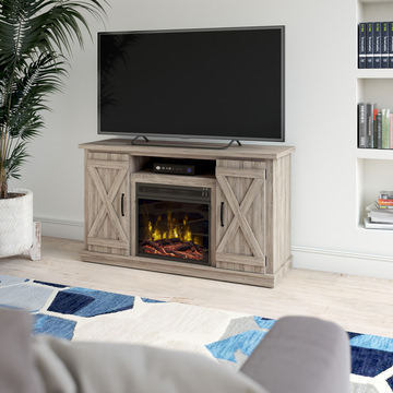 Liberty Pine Electric Fireplace Media Console