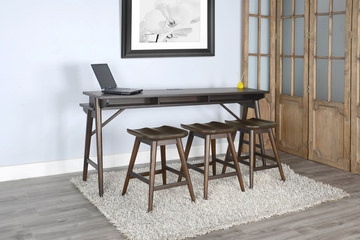 Montgomery Sofa Bar Table With 3 Stools