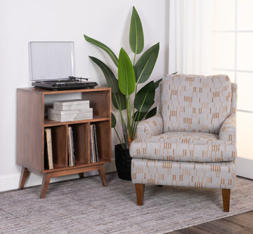 Sun Studios 26″ Walnut Record Player Stand