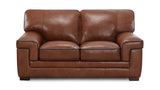 Bauer Leather Loveseat thumbnail 1