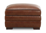Bauer Leather Ottoman thumbnail 2