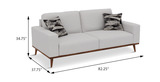 Keoni Sofa - White thumbnail 3