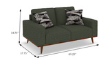 Keoni Loveseat - Olive thumbnail 3