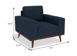 Keoni Chair - Navy thumbnail 3