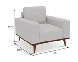 Keoni Chair - White thumbnail 3