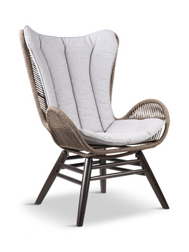 image King (Outdoor) Lounge Chair - Dark Wood