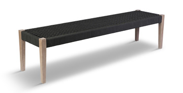 Rhett (Outdoor) Dining Bench - Charcoal