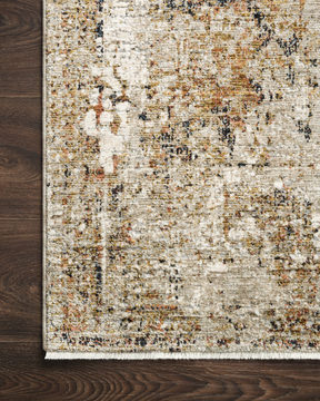 Theia Taupe/Gold Area Rug - 6′7″ X 9′6″