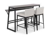 Crawford 54″ Sofa Bar Table With 2 Ethan Stools thumbnail 1