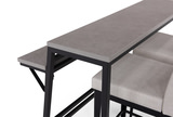 Crawford 54″ Sofa Bar Table With 2 Ethan Stools thumbnail 3