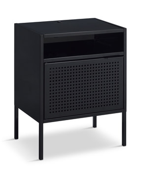 Jax Metal Nightstand - Black
