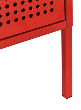 Jax Metal Nightstand - Red