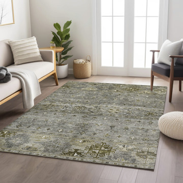 Karaj Pewter Area Rug - 2′6″ X 3′10″