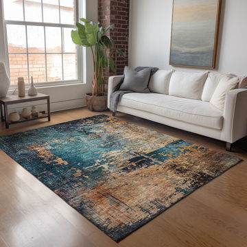 Nouveau Teal Area Rug - 2′6″ X 3′10″
