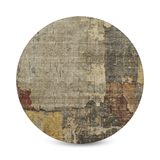 Nouveau Khaki Area Rug - 8′0″ X 8′0″ Round thumbnail 2
