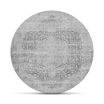 image Karaj Gray Area Rug - 8′0″ X 8′0″ Round