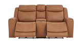 Davidson Leather Power Reclining Loveseat With Console thumbnail 4