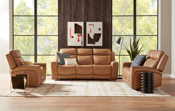 Davidson Leather Power Reclining Sofa