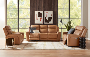 Davidson Leather Power Reclining Sofa