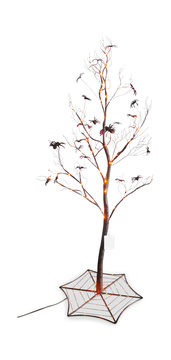 image Halloween Tree With Spiders