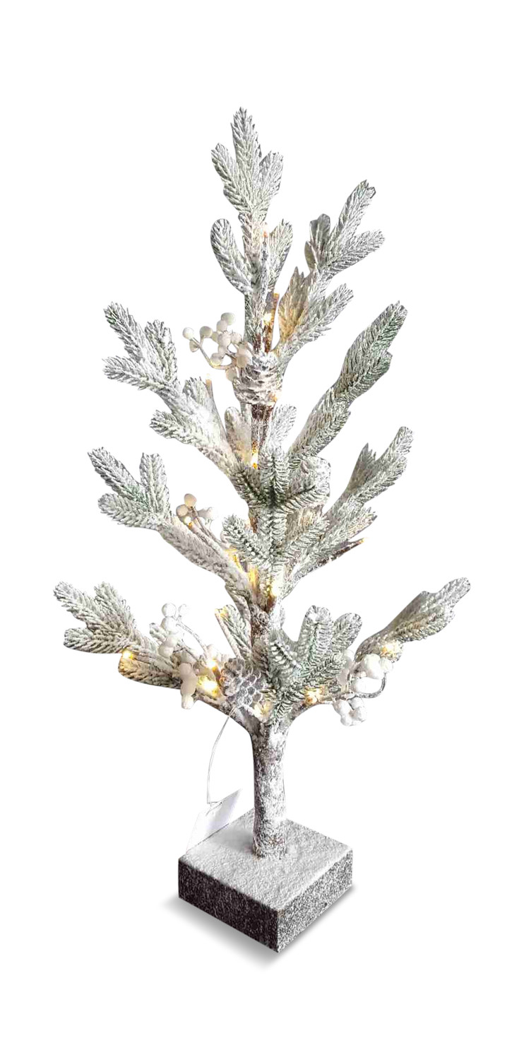 Snowy Tree 27.5″ With 24 Battery Operated Lights