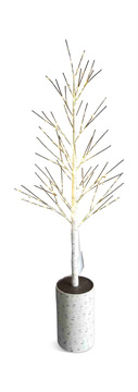 image Christmas Birch Tree 47+” with 145 Warm White Micro Lights