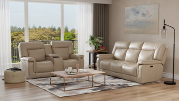 Marie Leather Power Sofa