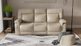 Marie Leather Power Sofa thumbnail 5