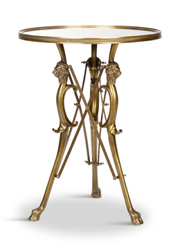 image Lion In The Library Accent Table