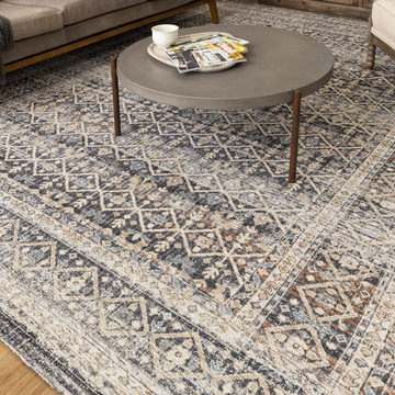Zula Luanda Slate Area Rug - 8′0″ X 10′0″