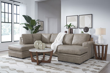 Moana Leather Sectional - Right Chaise