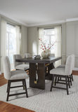 Gilmore Counter Table With 4 Swivel Counter Stools thumbnail 2