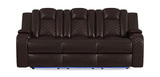 Cypress Power Reclining Sofa - Brown thumbnail 1