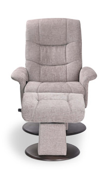 Dawn Swivel Glider Recliner And Ottoman - Truffle