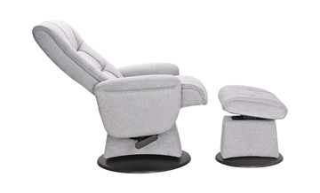 Dawn Swivel Glider Recliner And Ottoman - Cement