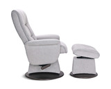 Dawn Swivel Glider Recliner & Ottoman - Cement thumbnail 5