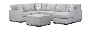 Crew Sectional with Right Chaise- Earth