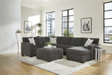 Crew Sectional with Right Chaise - Charcoal thumbnail 4