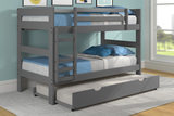 Zaven Twin/Twin Bunk Bed - Gray thumbnail 3