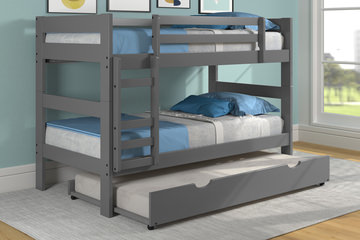 Zaven Twin/Twin Bunk Bed - Gray