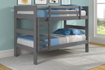 Zaven Twin/Twin Bunk Bed - Gray