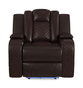 Cypress Power Recliner - Brown
