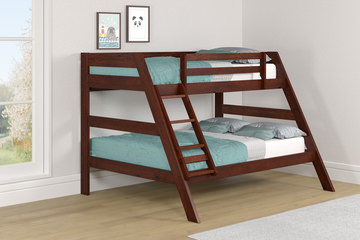 Zaven Twin/Full Bunk Bed - Chocolate