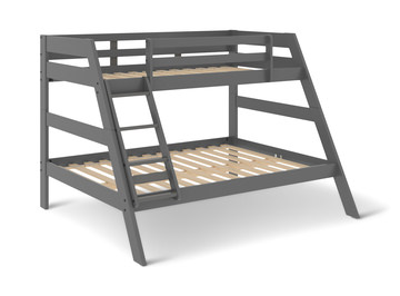 image Zaven Twin/Full Bunk Bed - Gray