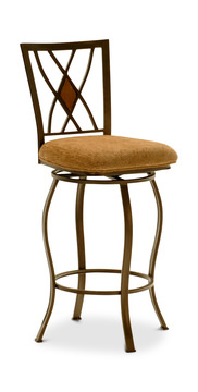 image Rustic Crossing Swivel Bar Stool