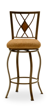 Rustic Crossing Swivel Bar Stool