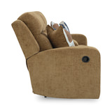 Lindy Reclining Loveseat with Console - Honey thumbnail 3